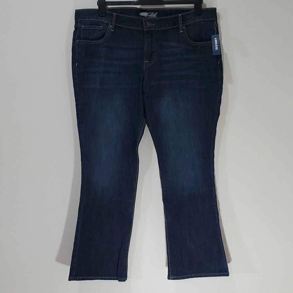 Old Navy the flirt dark wash boot cut jeans